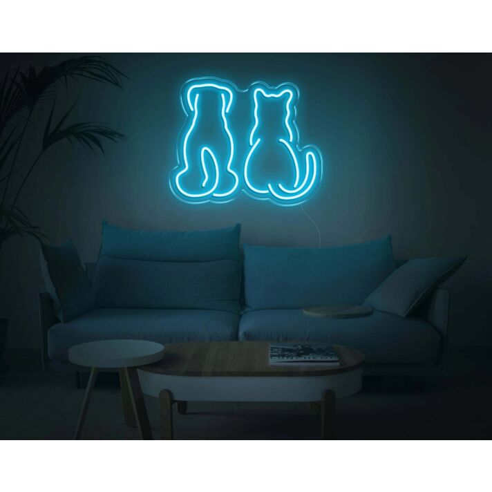Dog and Cat V1 LED Neon Sign