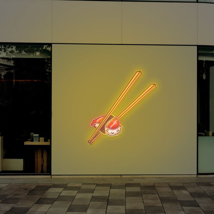Brighten Your Sushi Bar and Enhance Your Dining Experience with the Sushi UV Light Neon Artwork Ensuring Freshness and Vibrant Display