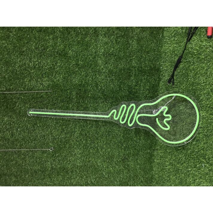 Light up Your Home, Office, or Party in Style with the Light Bulb Green LED Neon Sign.