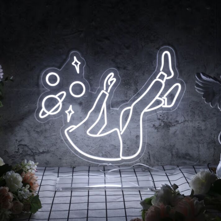 Brighten Up Your Space: Speace Head LED Neon Sign Ideal for Home Decor, Offices, and Trendy Bars.