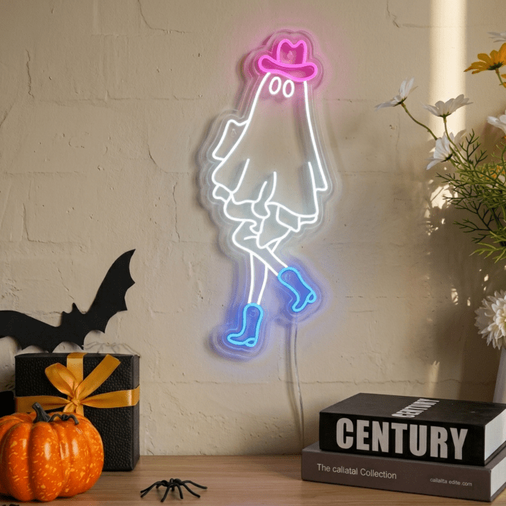 Elevate your bar or home decor with the spooky elegance of the Ghost Lady LED Neon Sign.
