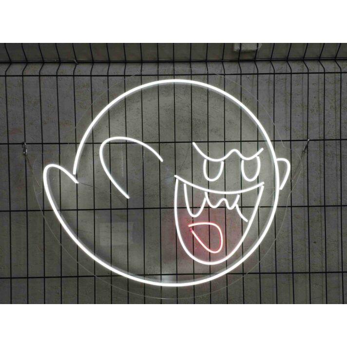 Brighten Your Space in Style: Perfect for Home, Office, Bars, and Anime Theme Parties - Ghost Neon Sign Ghost Light Up Decor Wall Art Anime Neon Sign.