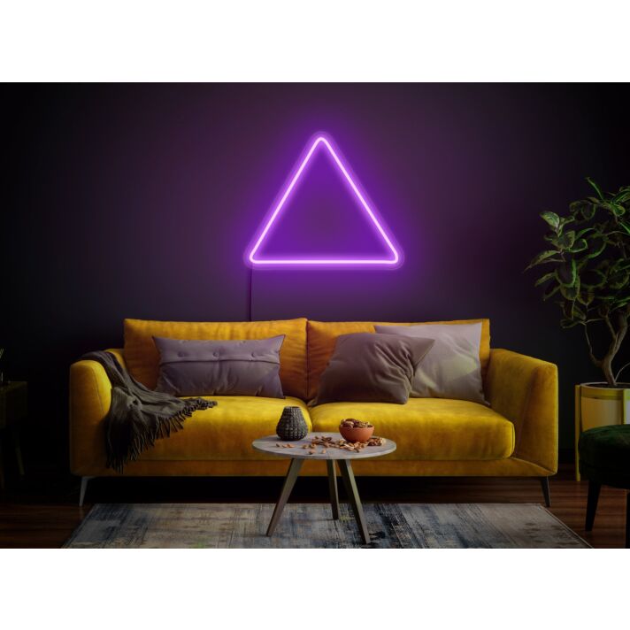 Brighten Your Spaces: Triangle LED Neon Sign for Modern Home Decor, Office Ambiance, Chic Bars, and Unique Wedding Settings