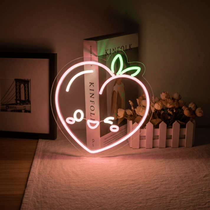 Add a Spark of Joy to Your Celebrations and Spaces: Smile Peach Decor Personalized Birthday Gifts Sign for Home, Office, Store, Bars, Weddings, and Parties.