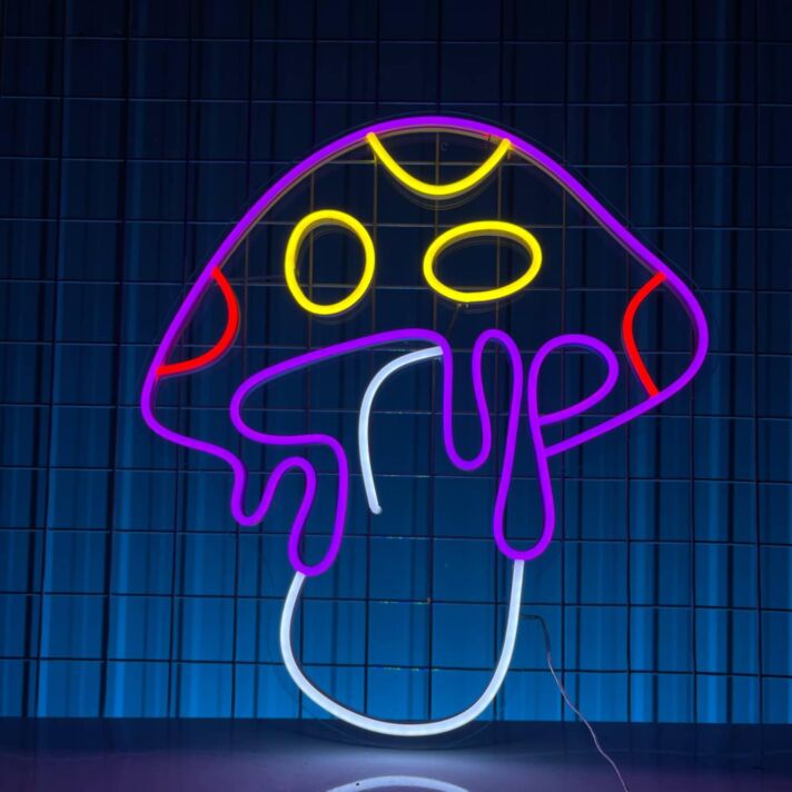Melting Mushrooms Led Neon Sign Mushrooms Led Sign Mushrooms Led Light