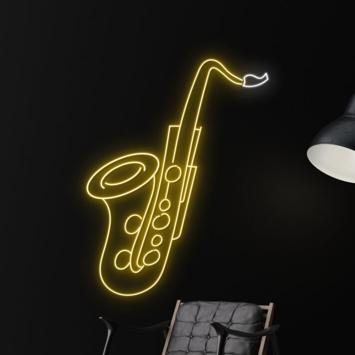 Saxophone Led Neon Sign Custom Saxophone Light Bar Club Decor