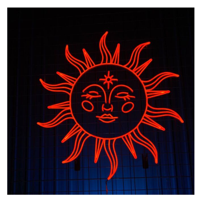 Sun Led Neon Sign Sun Lover Neon Led Light Sun Led Sign