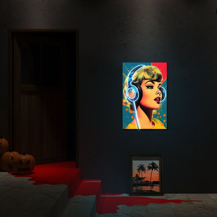 Lady Headphones Uv Light Elevate Your Audio Experience