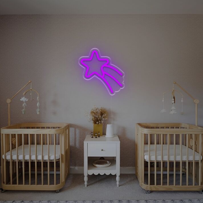 Meteor For Kids Room LED Neon Sign