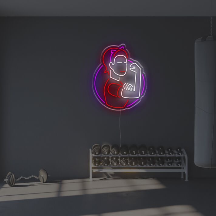 Strong Woman LED Neon Sign