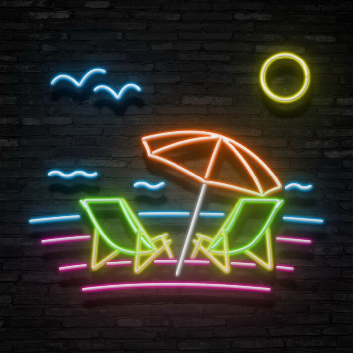 Beach Neon Sign