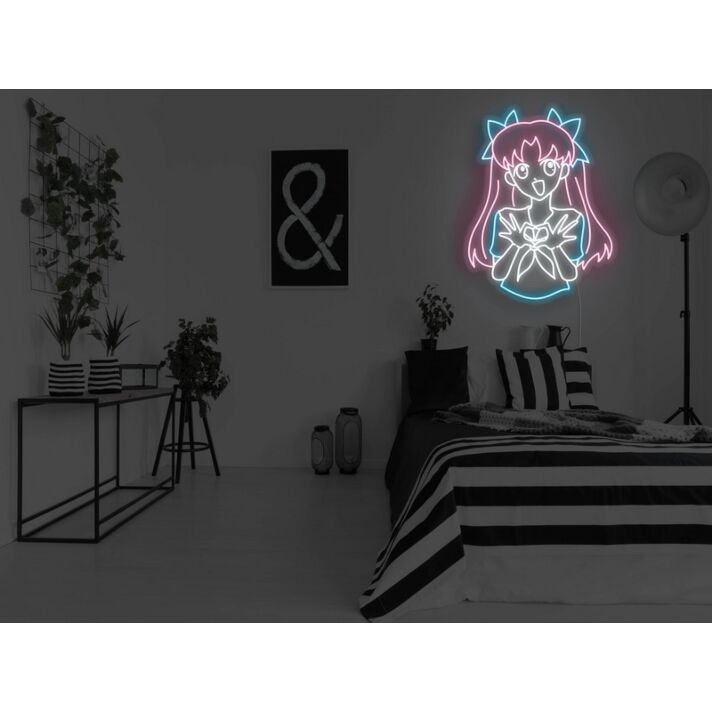 Anime Love You Girl Neon Sign