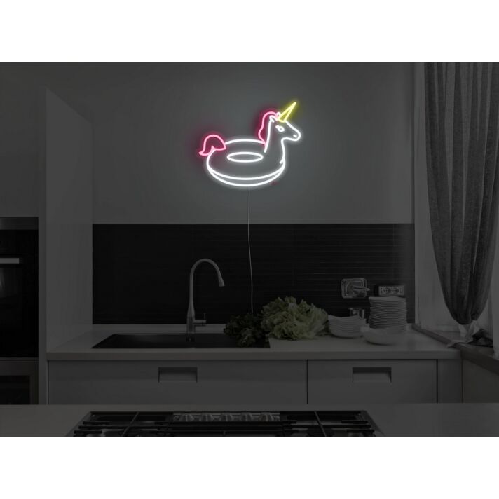Unicorn Pool Floaty Neon Sign