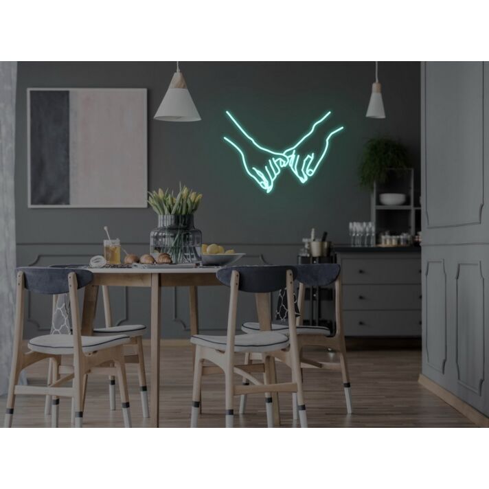 Holding Hands Neon Sign