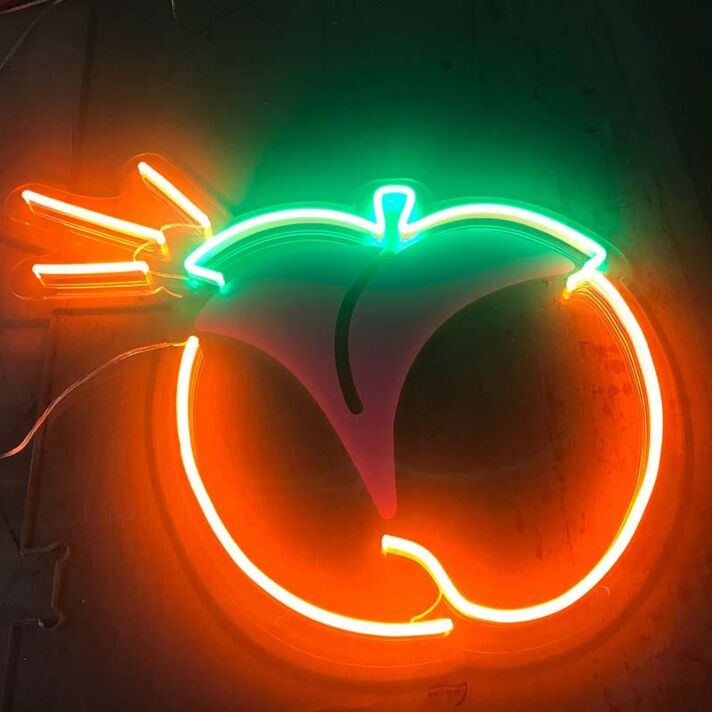Peach Butt Neon Sign