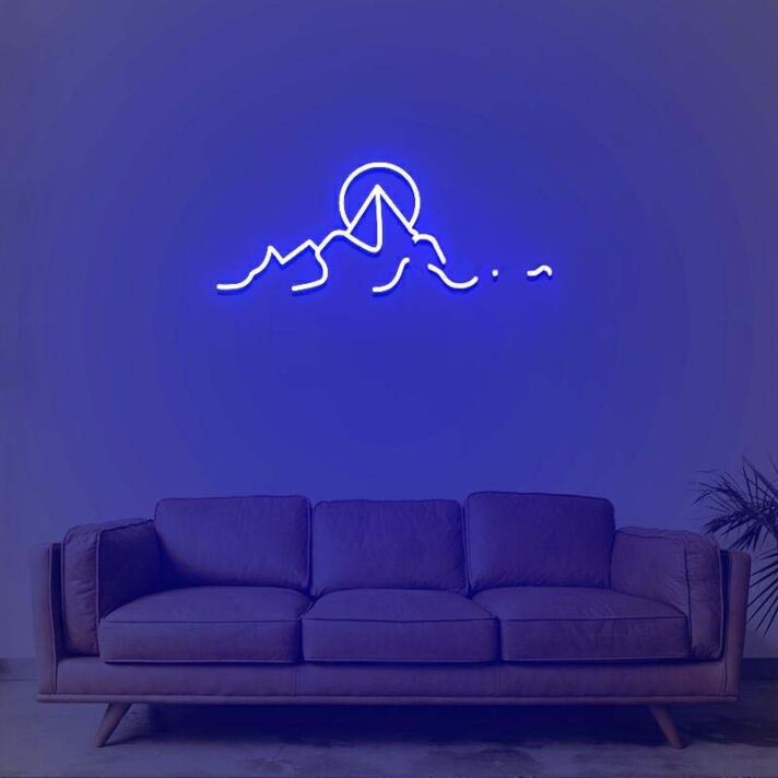 Sunrise In The Hills Neon Sign