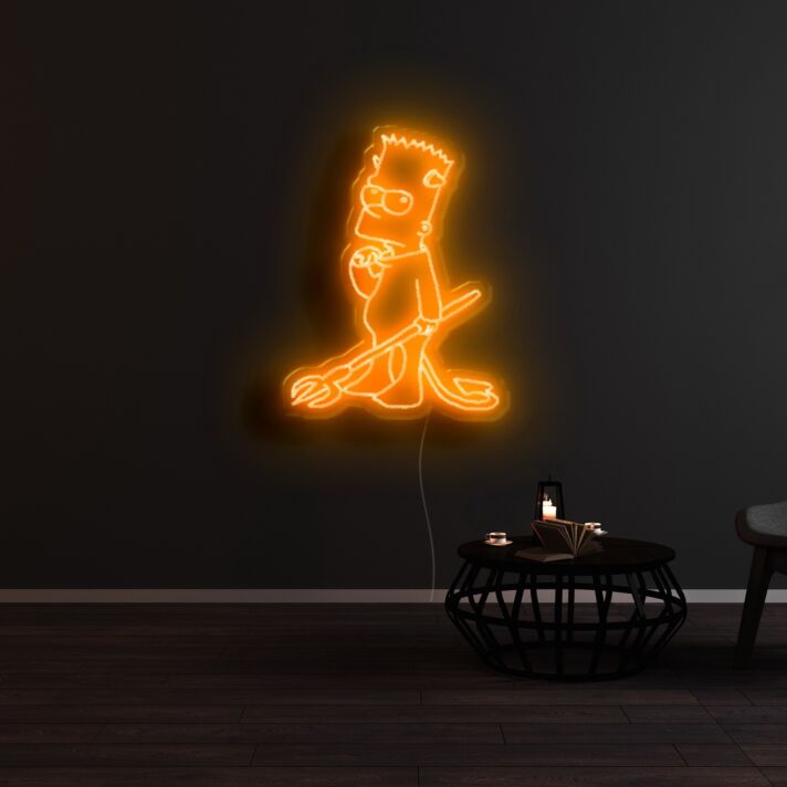 The Devil Simpsons Neon Sign