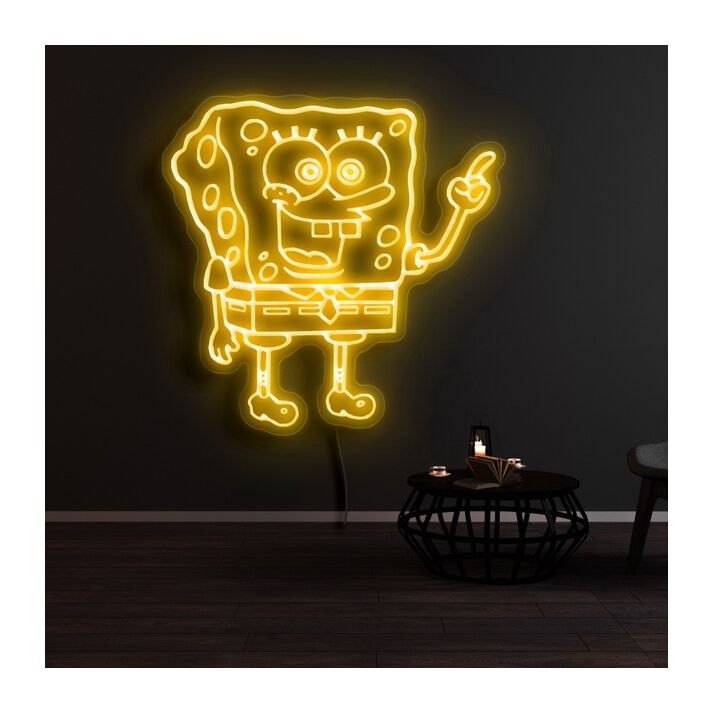 Spongebob Index Finger Neon Sign