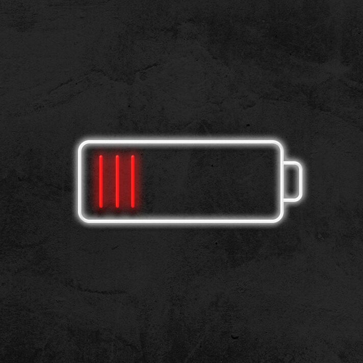 Battery Neon Sign