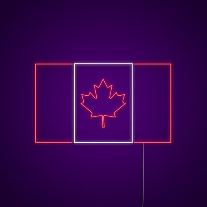 Canada Flag Neon Sign