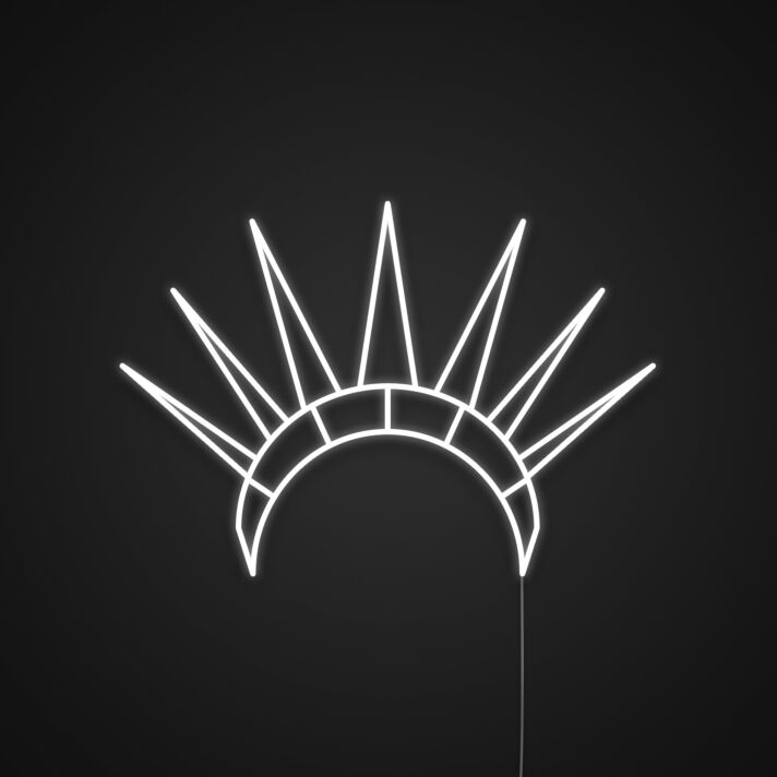 Crown Statue of Liberty Neon Sign