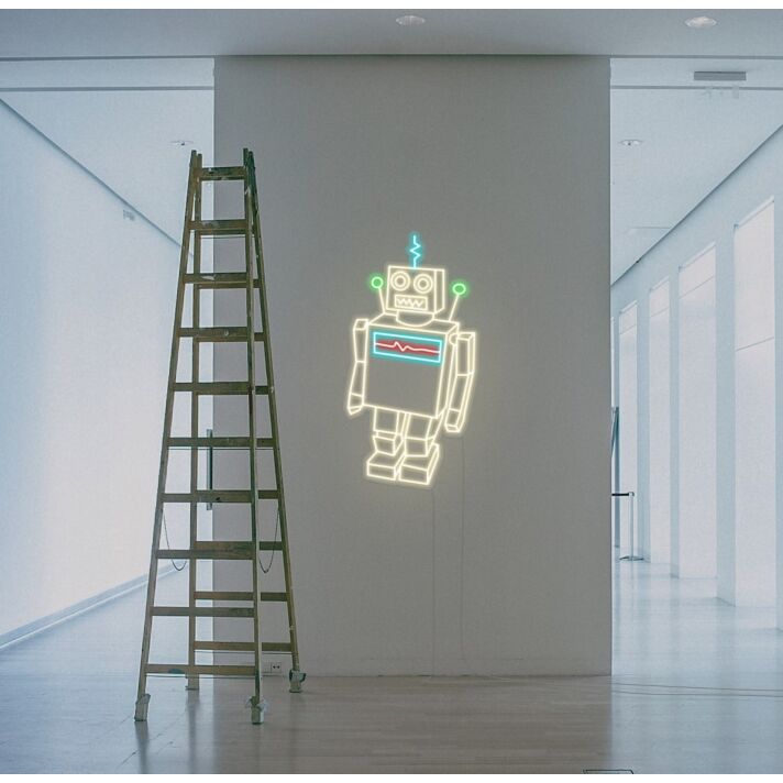 Classic Robot Neon Sign