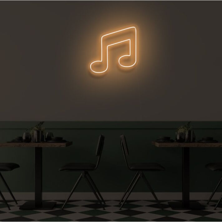 MUSIC NOTE" LED neon sign
