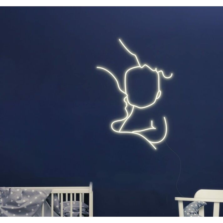 Parents and Baby Neon Sign