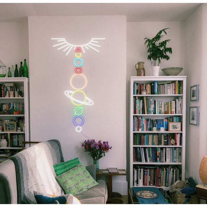 Solar System Neon Sign