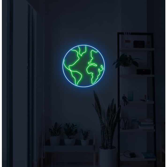 The Planet Earth Neon Sign