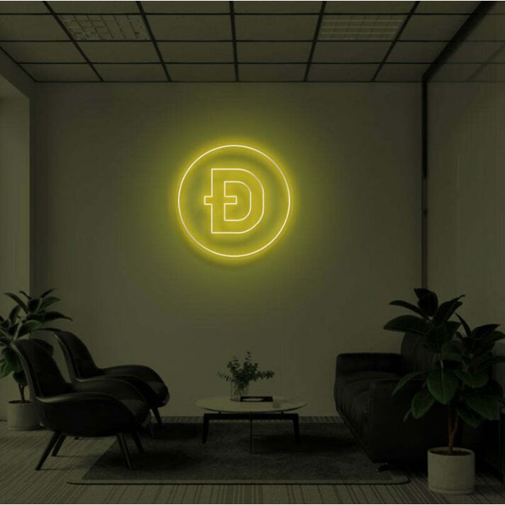 DOGE COIN" LED Neon Sign
