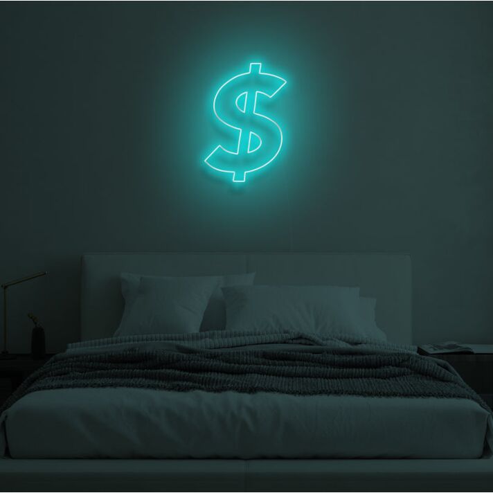DOLLAR SIGN LED Neon Sign