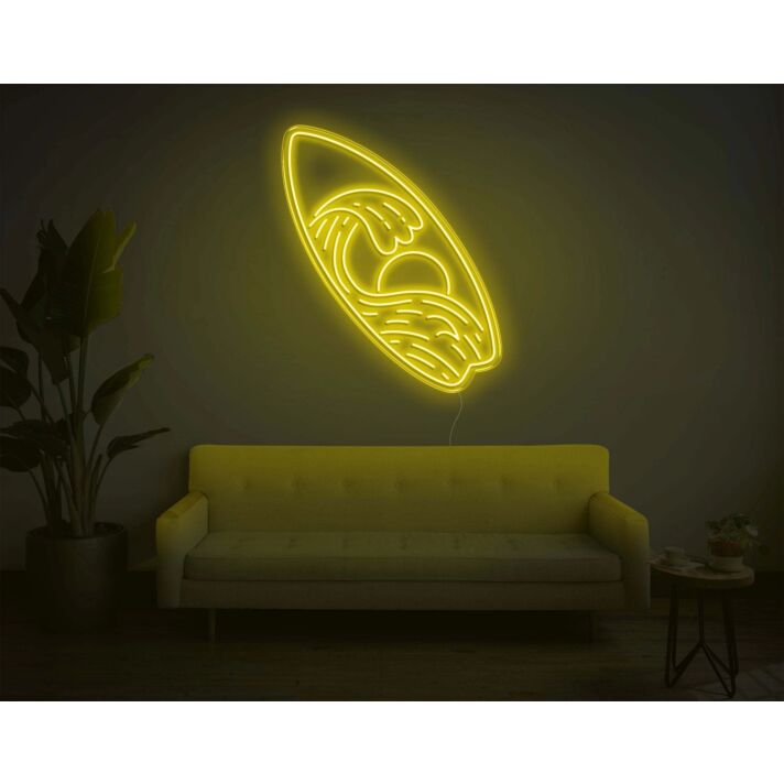 Surfboard LED Neon Sign