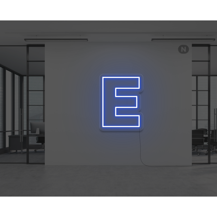 Neon Letter E