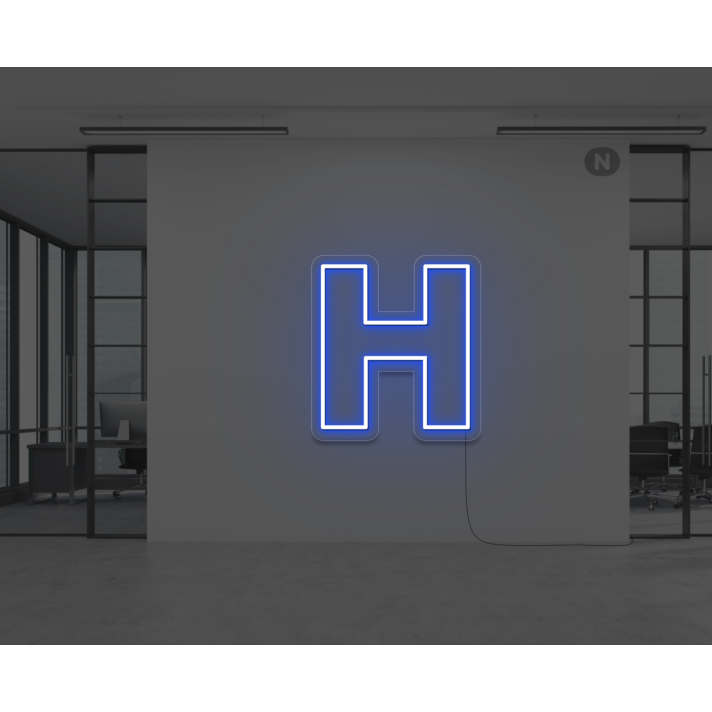 Neon Letter H