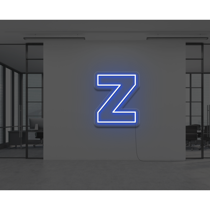 Neon Letter Z