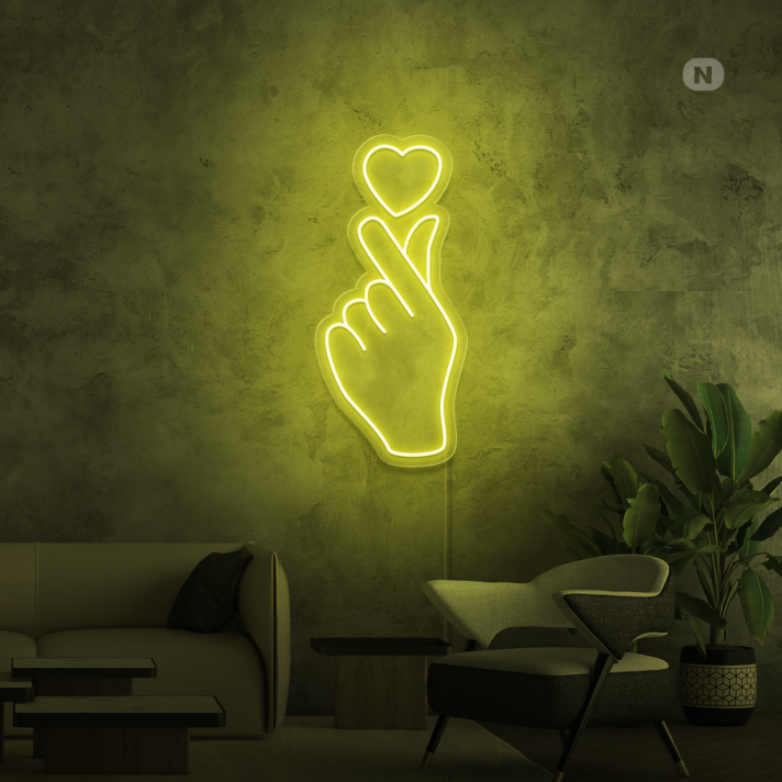 Love Hand Neon Sign