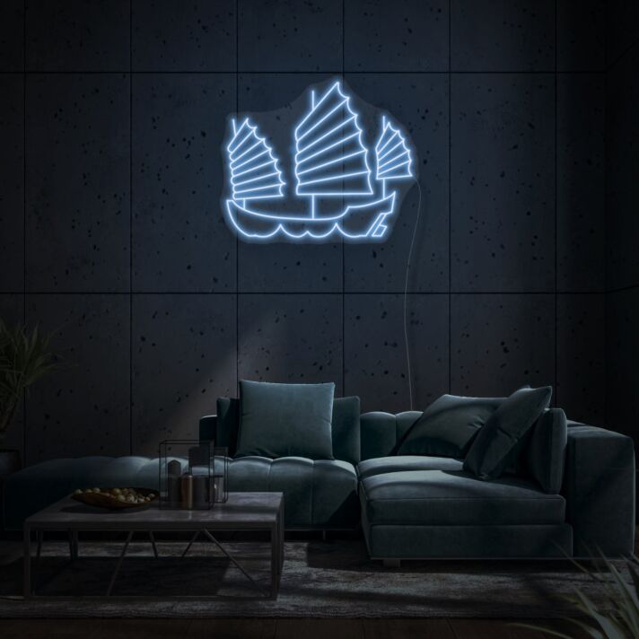 Turtle ship LED neon sign