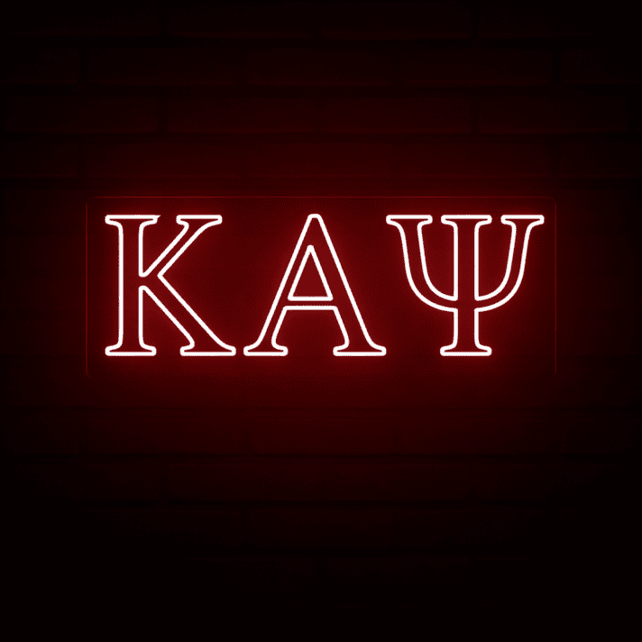 Kappa Alpha Psi ΚΑΨ LED Neon Sign Celebrating Brotherhood and Excellence