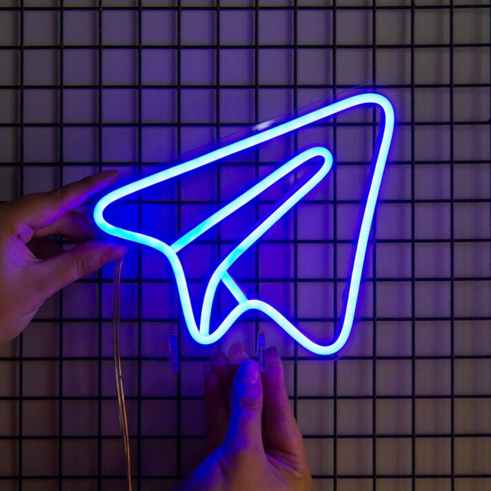 Telegram Neon Old School Communication in New Light
