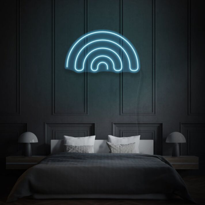 Minimalist Rainbow Neon Simple Beauty in Diversity