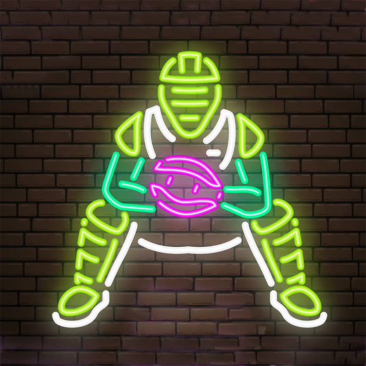 Catch the Spirit American Football Home Neon Sign