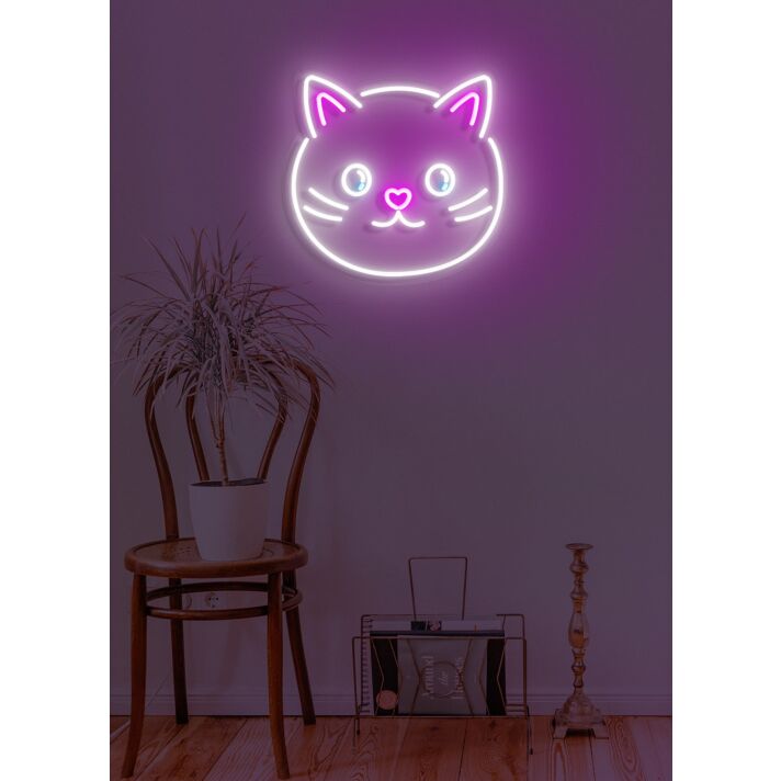 Cat Neon Whimsical Charm for Feline Lovers