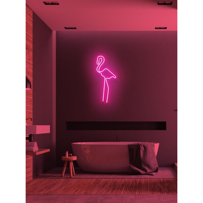 Flamingo Neon Light Standout Elegance and Tropical Flair