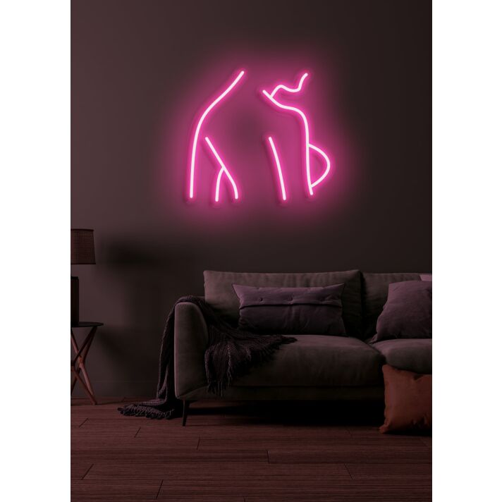 Lady LED Neon Elegance and Feminine Charm in Luminous Display