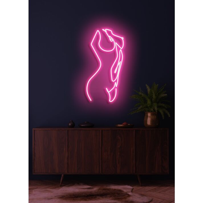 The lady Neon Grace and Beauty in Elegant Light