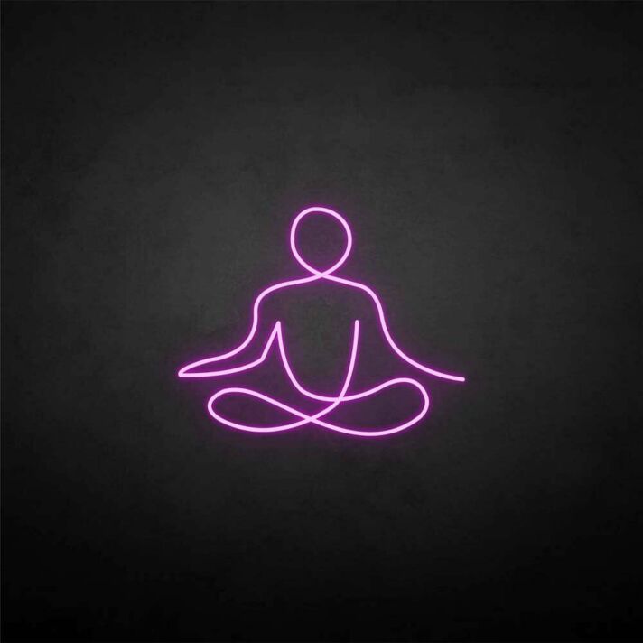 'Sit my meditation' neon sign
