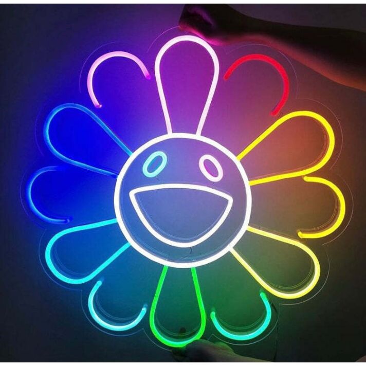 Sunflower Brighten Your Space with Floral Neon