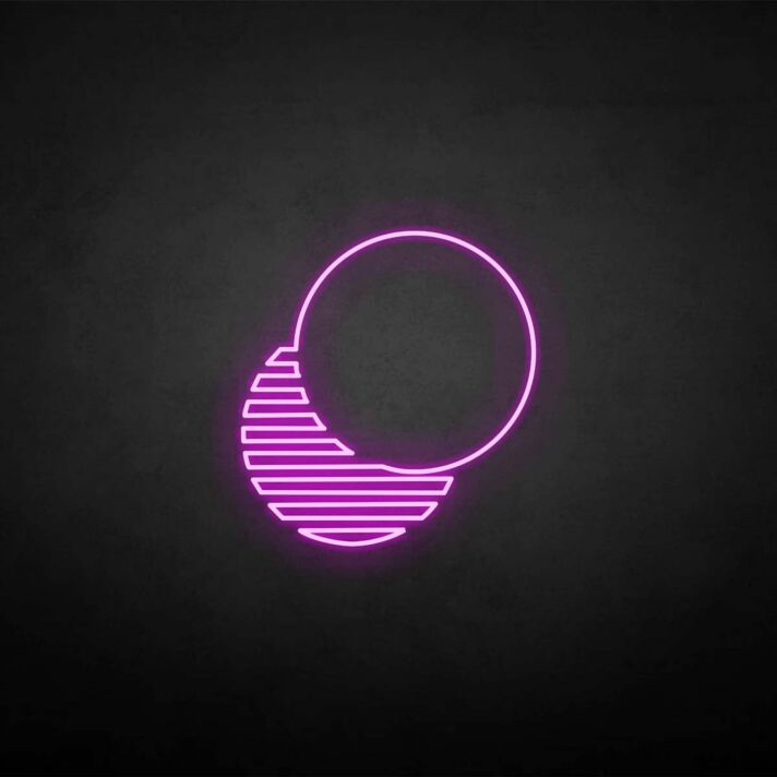 'Shadow of a circle' neon sign