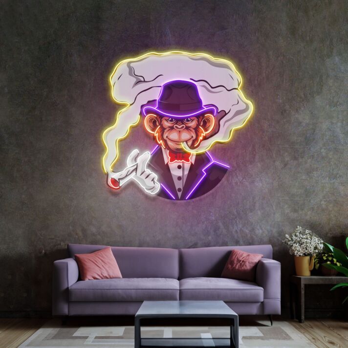 Boss Monkey Led Neon Sign Light Pop Art